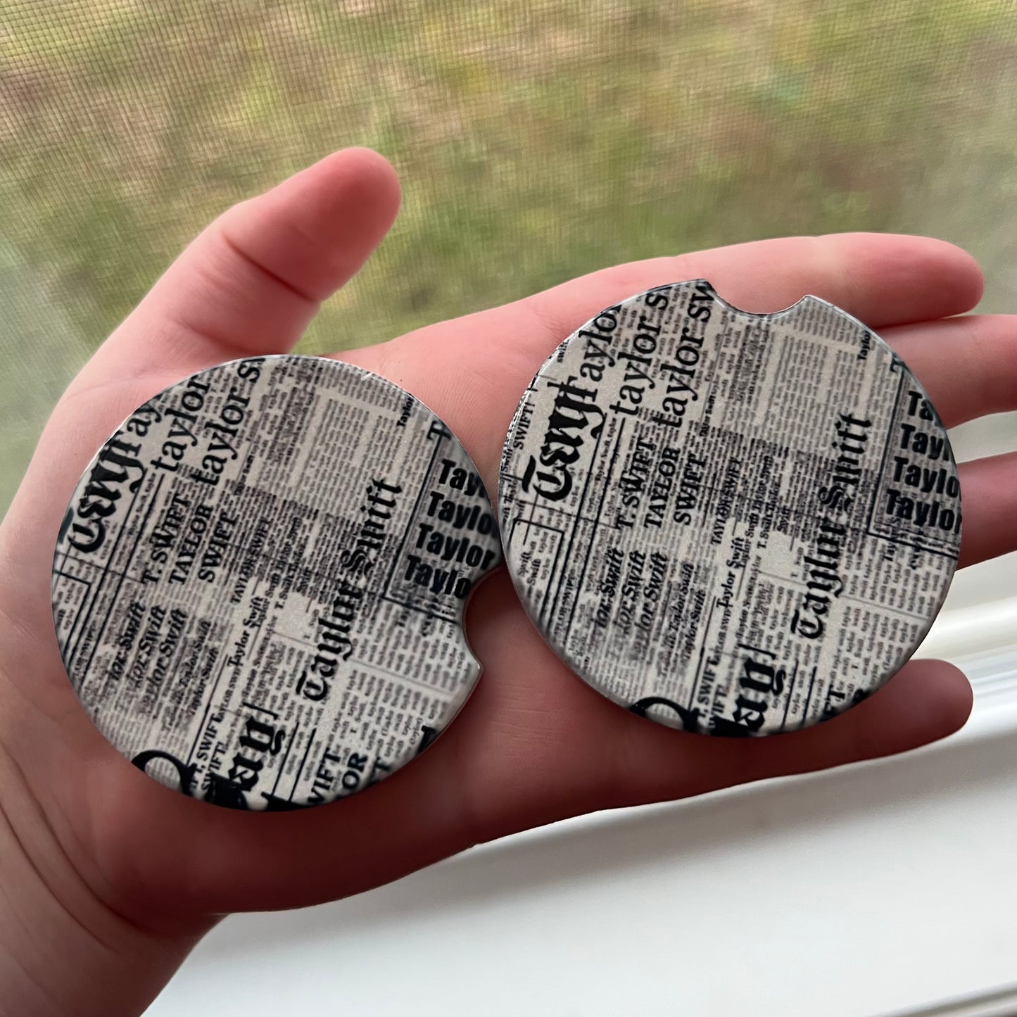 Reputation Newspaper Car Coasters